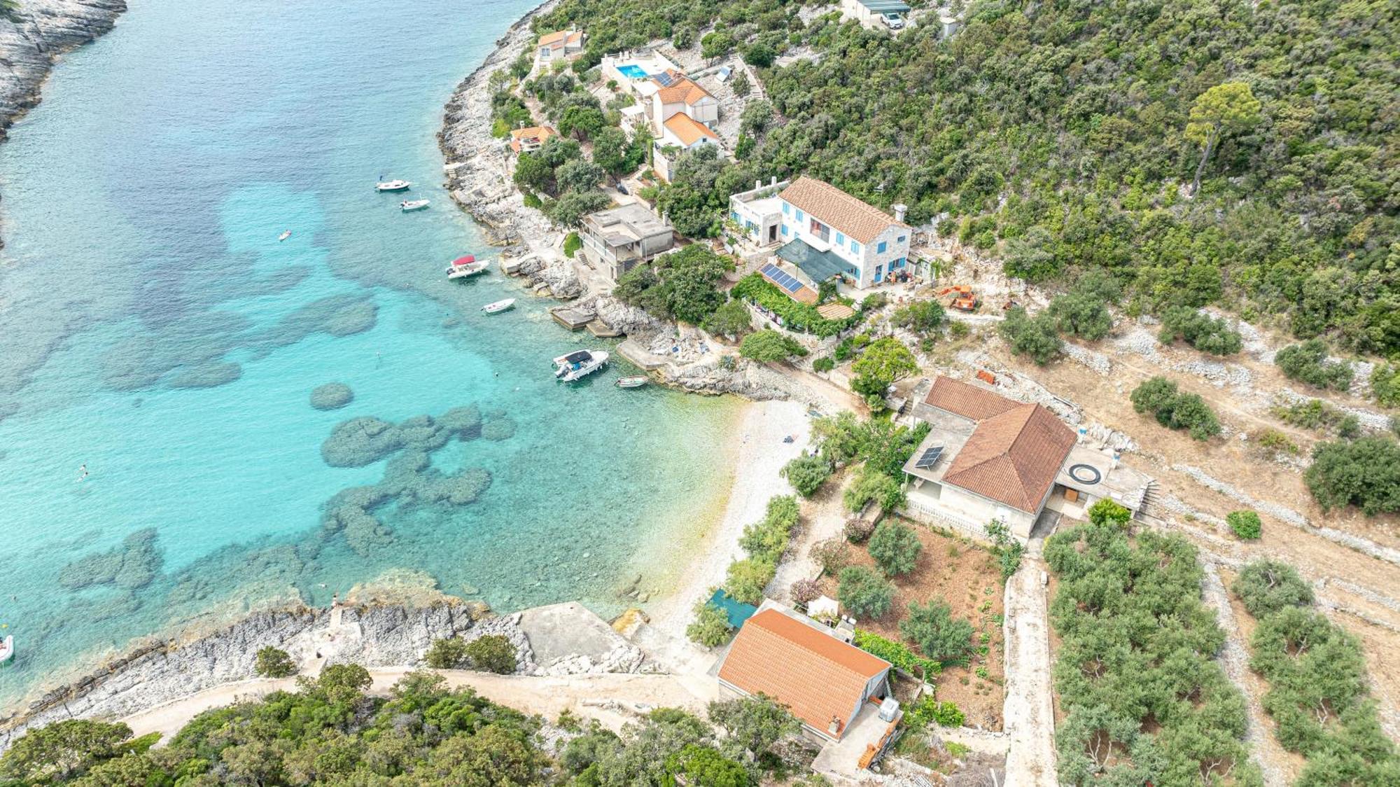 Seaside House For Families With Children Cove Rasohatica, Korcula - 4386 Lumbarda Bagian luar foto